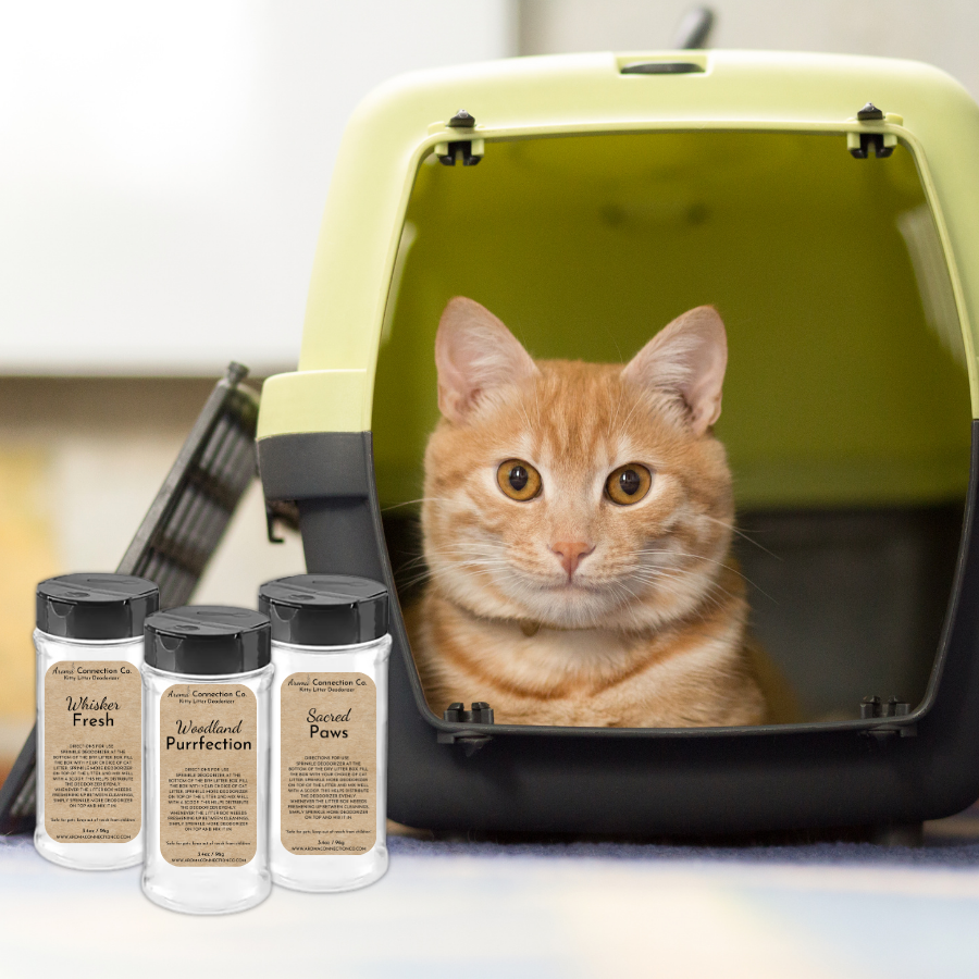 Discover your favorite scent with our new sample pack comes with 1 of each scent. Say goodbye to unpleasant litter box odors with our Kitty Litter Deodorizer! 